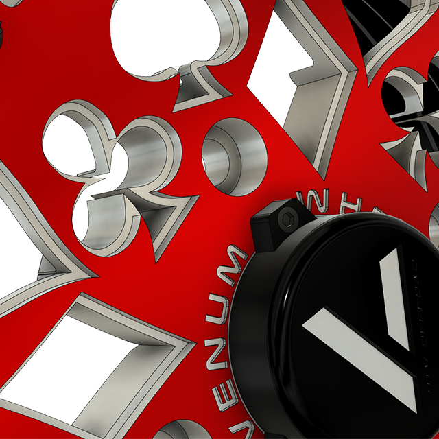 V-9 UTV Wheels Billet Aluminum Ace Of Spades For Can Am Rzr Yxz