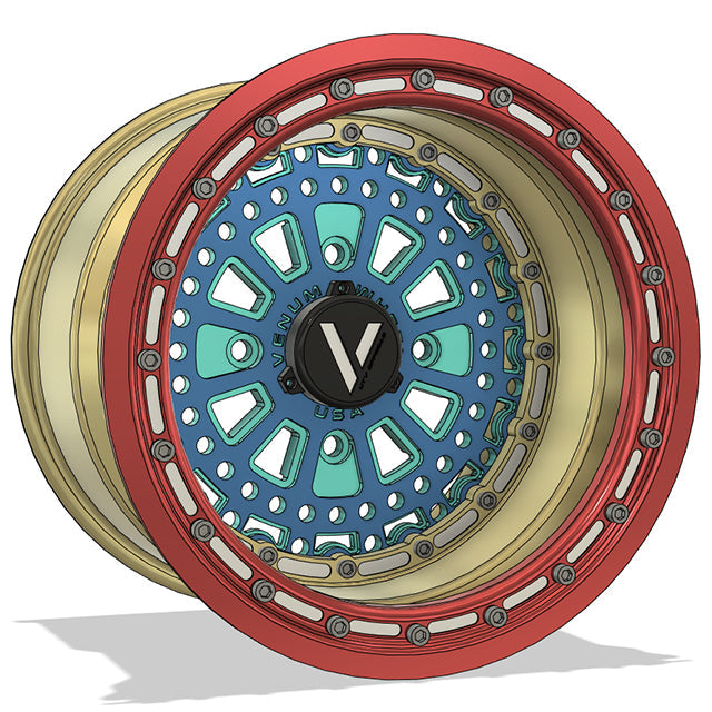V-7 Beadlock UTV Wheels Lightweight Billet Aluminum For Can Am RZR YXZ
