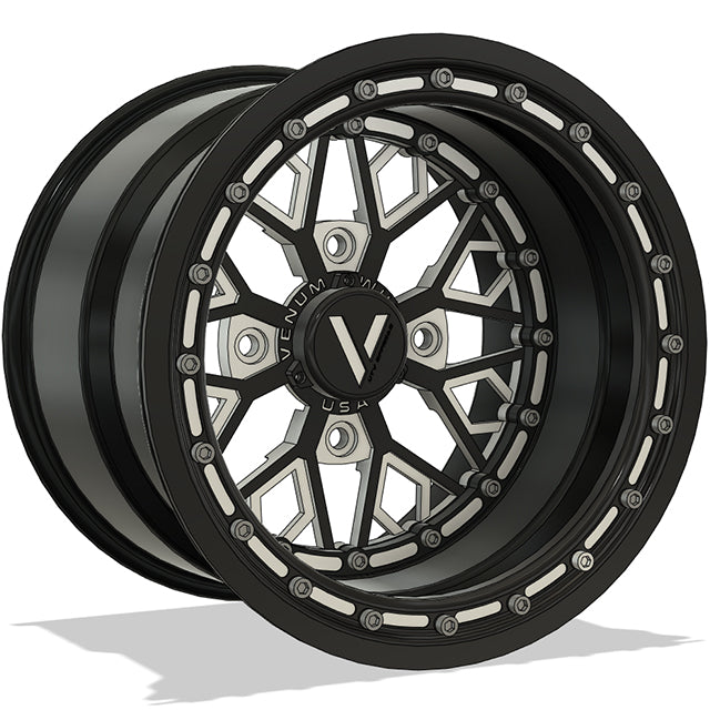 V-8 Beadlock UTV Wheels Lightweight Billet Aluminum For Can Am RZR YXZ