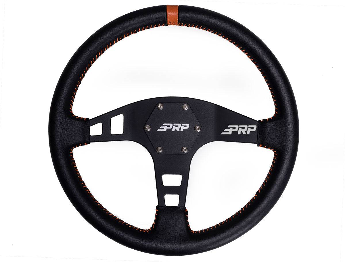 PRP Flat Steering Wheel – LEATHER - G Life UTV Shop Parts