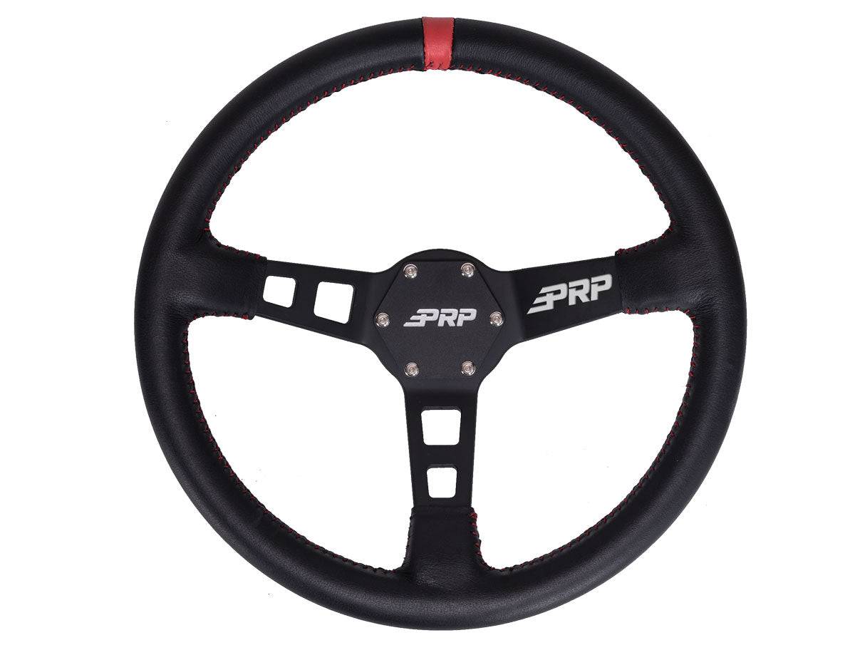 PRP Deep Dish Steering Wheel – LEATHER - G Life UTV Shop Parts