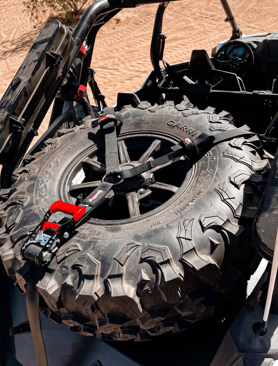 Speed Strap 1.5″ 3-Point Spare Tire Tie-Down With Swivel Hooks - G Life UTV Shop Parts