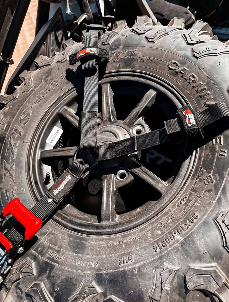 Speed Strap 1.5″ 3-Point Spare Tire Tie-Down With Swivel Hooks - G Life UTV Shop Parts