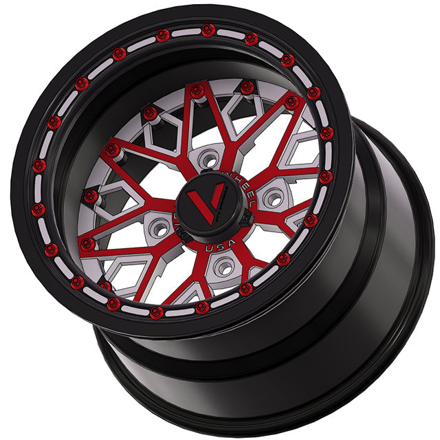 V-8 Beadlock UTV Wheels Lightweight Billet Aluminum For Can Am RZR YXZ