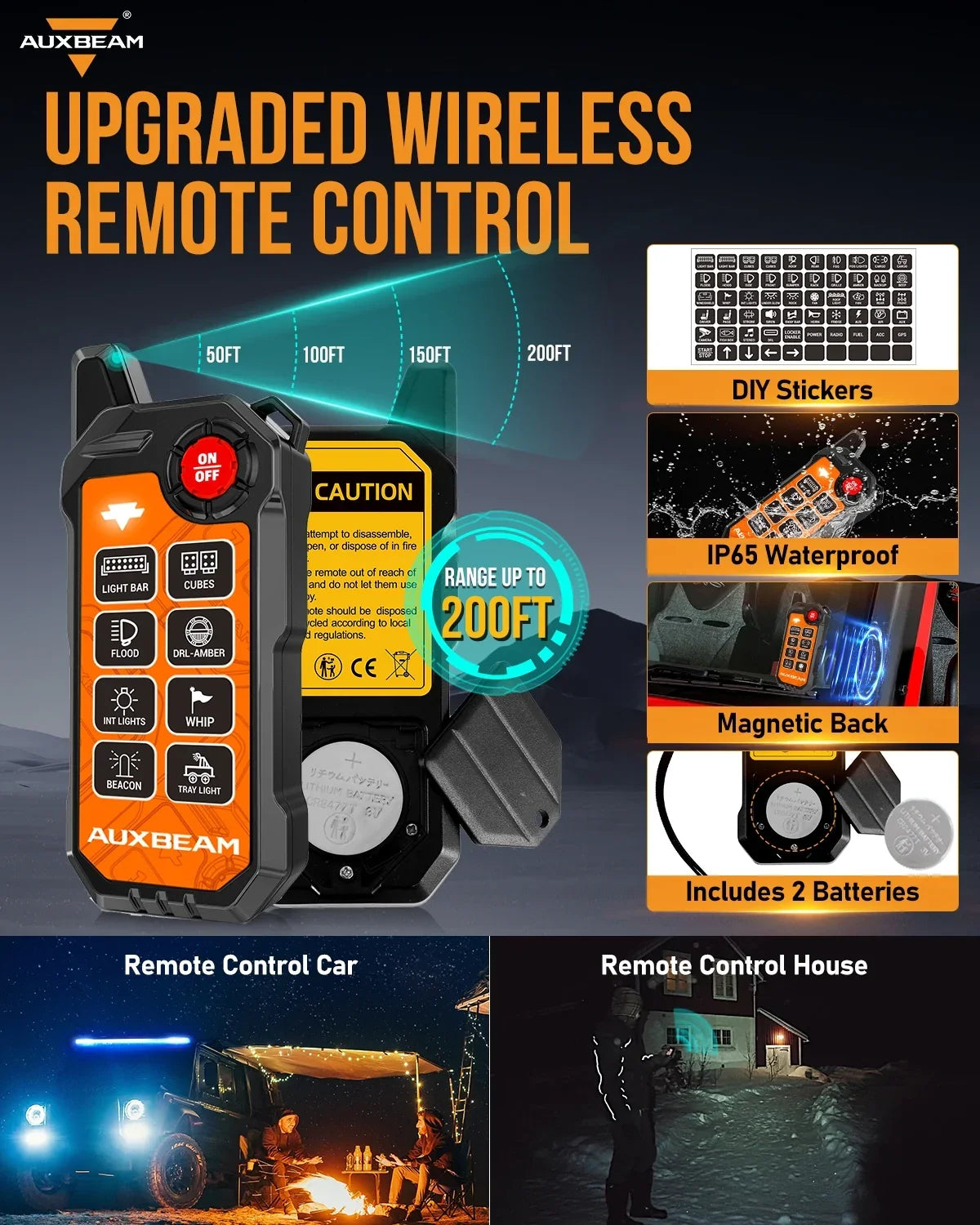 8 Gang Wireless Remote Control Only for KS-80 Knob Switch Panel