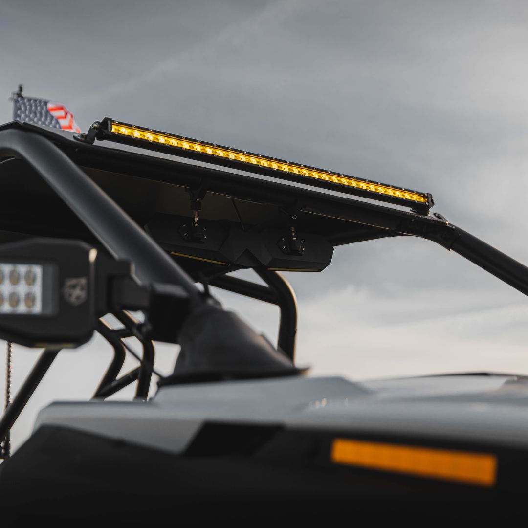 Xprite Amber Flood Beam LED Light Bar for Trucks, SUVs & Off-Road Vehicles | Ultra Thin Astro Series