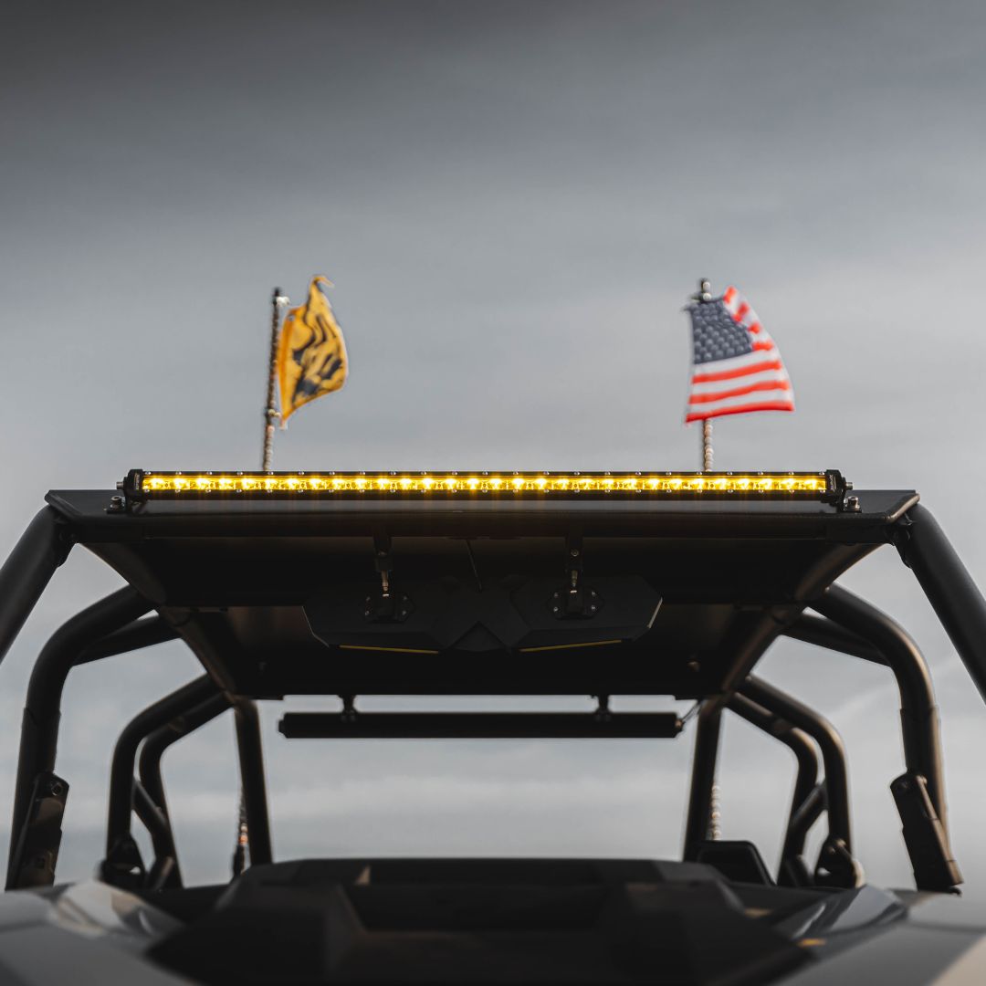 Xprite Amber Flood Beam LED Light Bar for Trucks, SUVs & Off-Road Vehicles | Ultra Thin Astro Series
