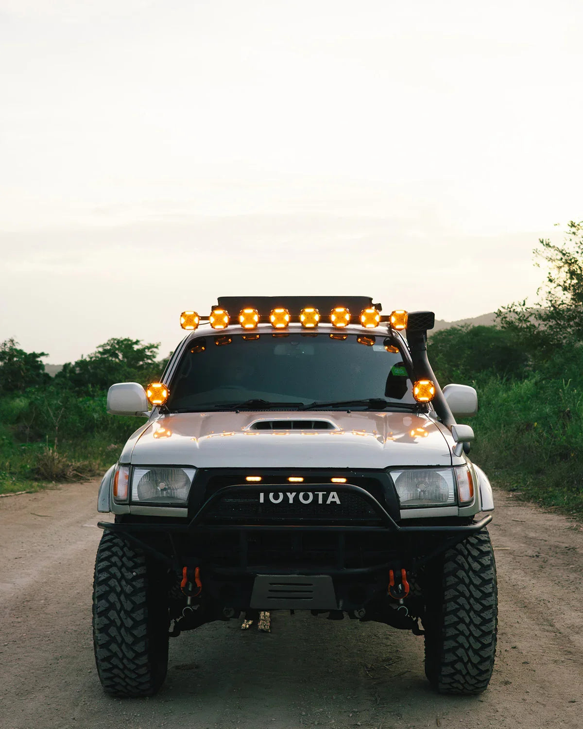 CUBE-Z Series 4 Inch LED Pod Lights Off Road Lights with White DRL & Amber Turn Signal Lights