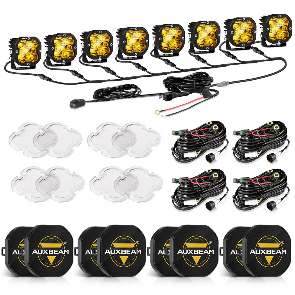 XP-ULTRA Series 3 Inch 80W 9600LM LED Pods Lights White&Amber