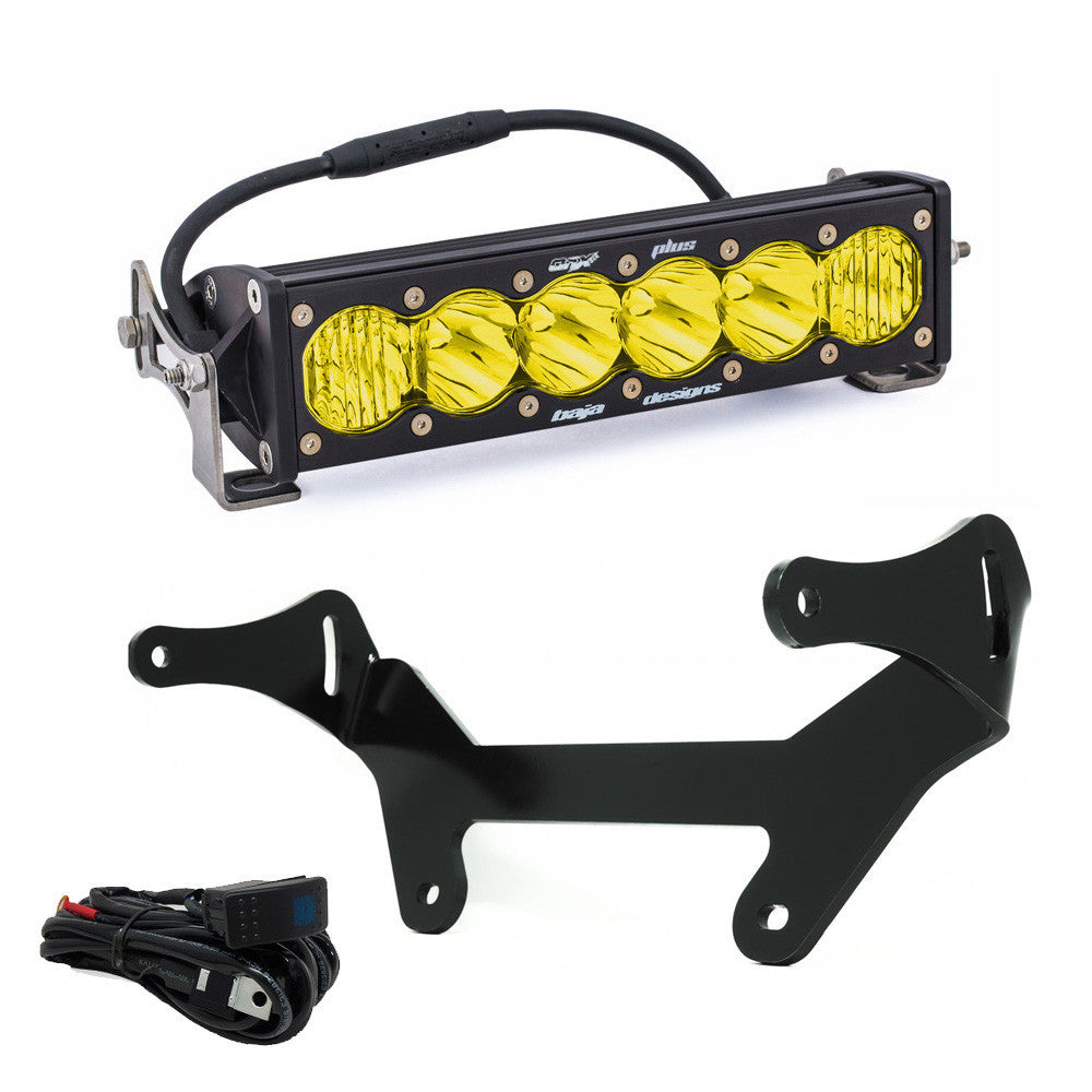 Can-Am OnX6+ LED 10 Inch Shock Mount Light Bar Kit - Amber - Can-Am 2017-24 Maverick X3