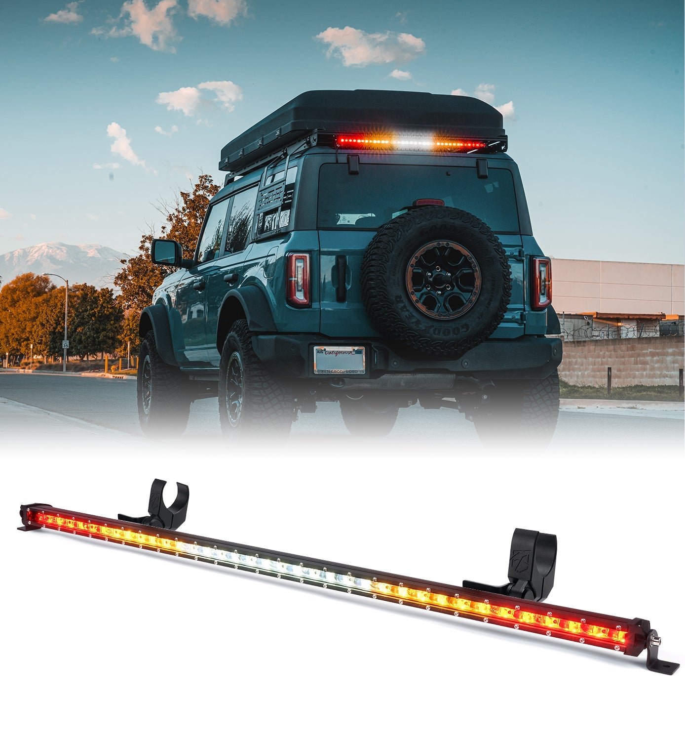 Xprite Rear Chase Light Bar – Off-Road Brake, Reversefor UTV, RZR & Can-Am | SL Series
