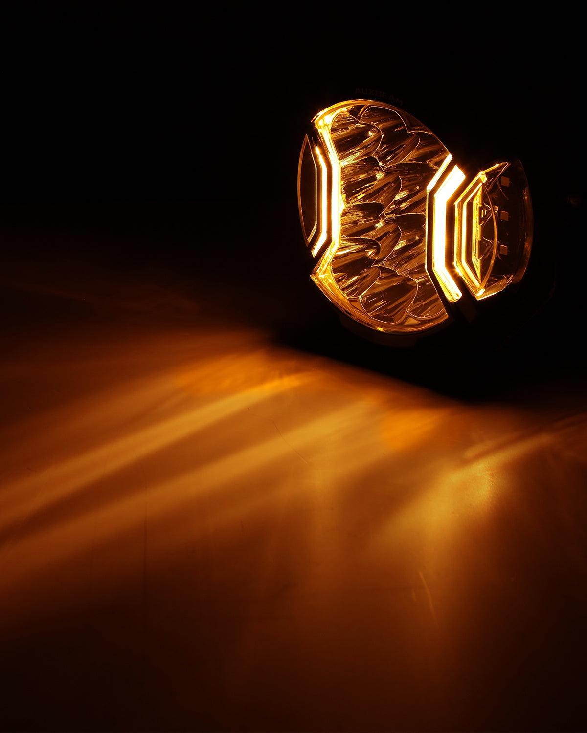V-ULTRA Series 6/8 Pcs 5 Inch 172W LED Side Shooter Amber DRL with Power Harness