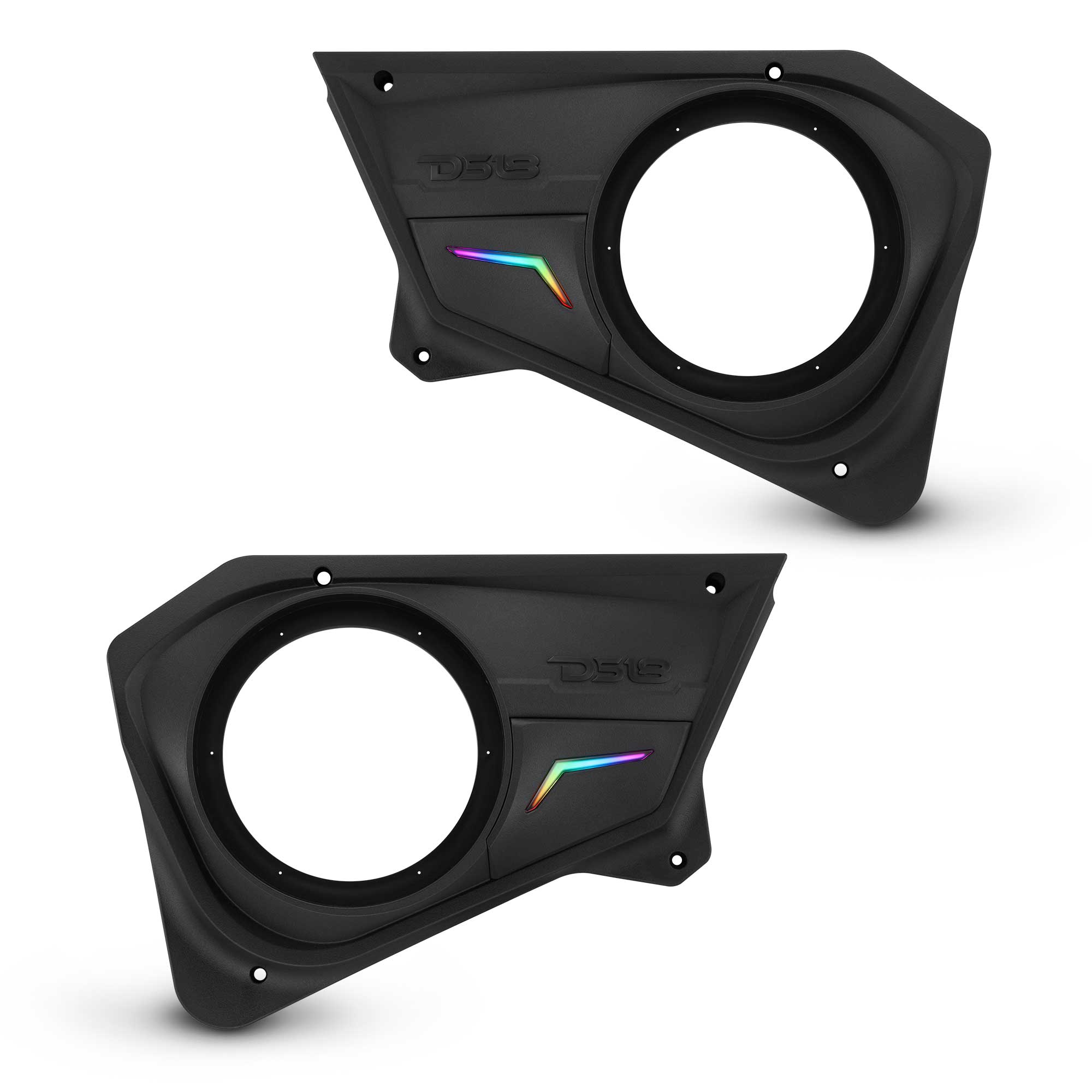 Polaris RZR Rear Door Panels for 8" Speakers with Digital LED Lighting