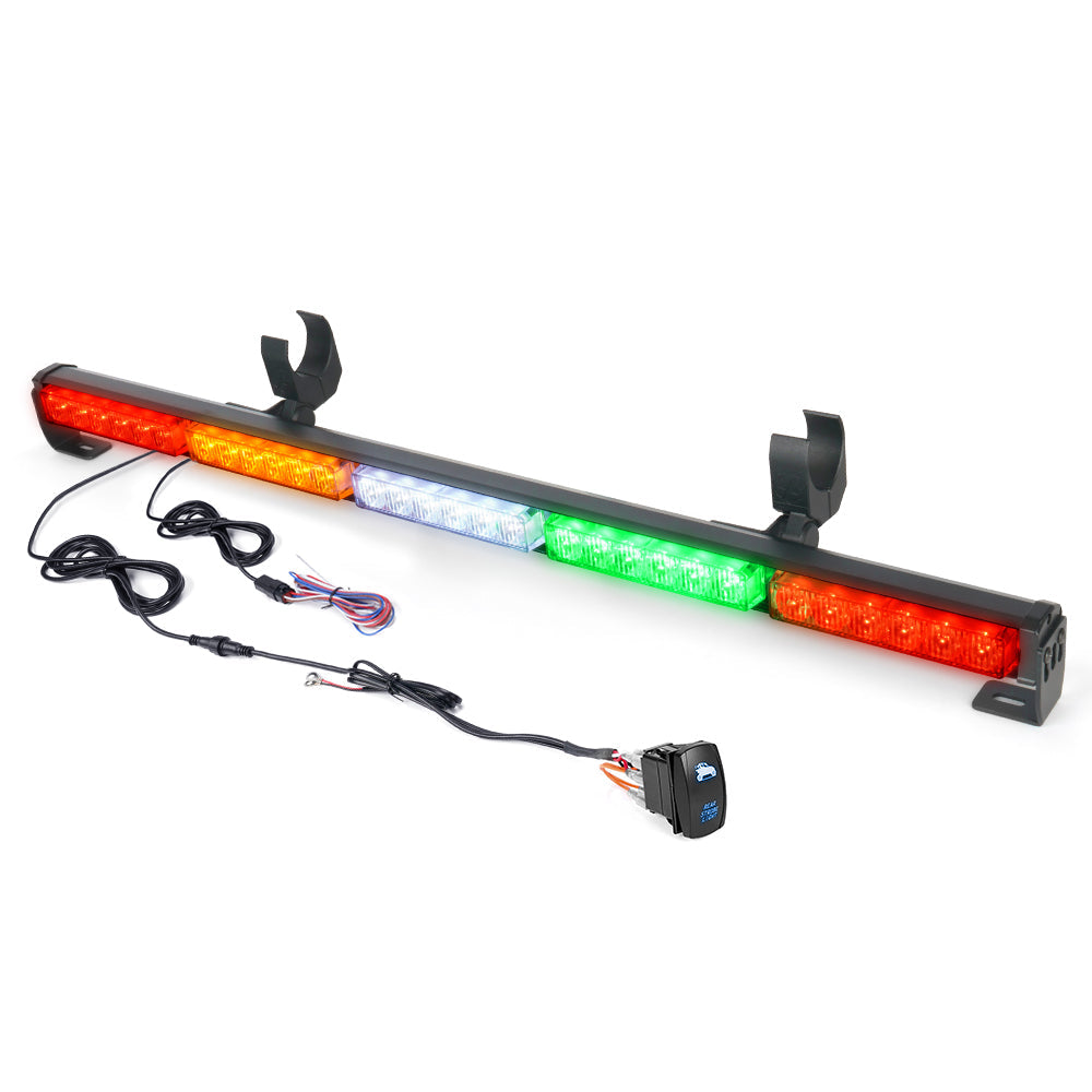 Xprite 30" Rear Chase LED Light Bar – Red/Amber/White 5-Section UTV Light  | RZ Series
