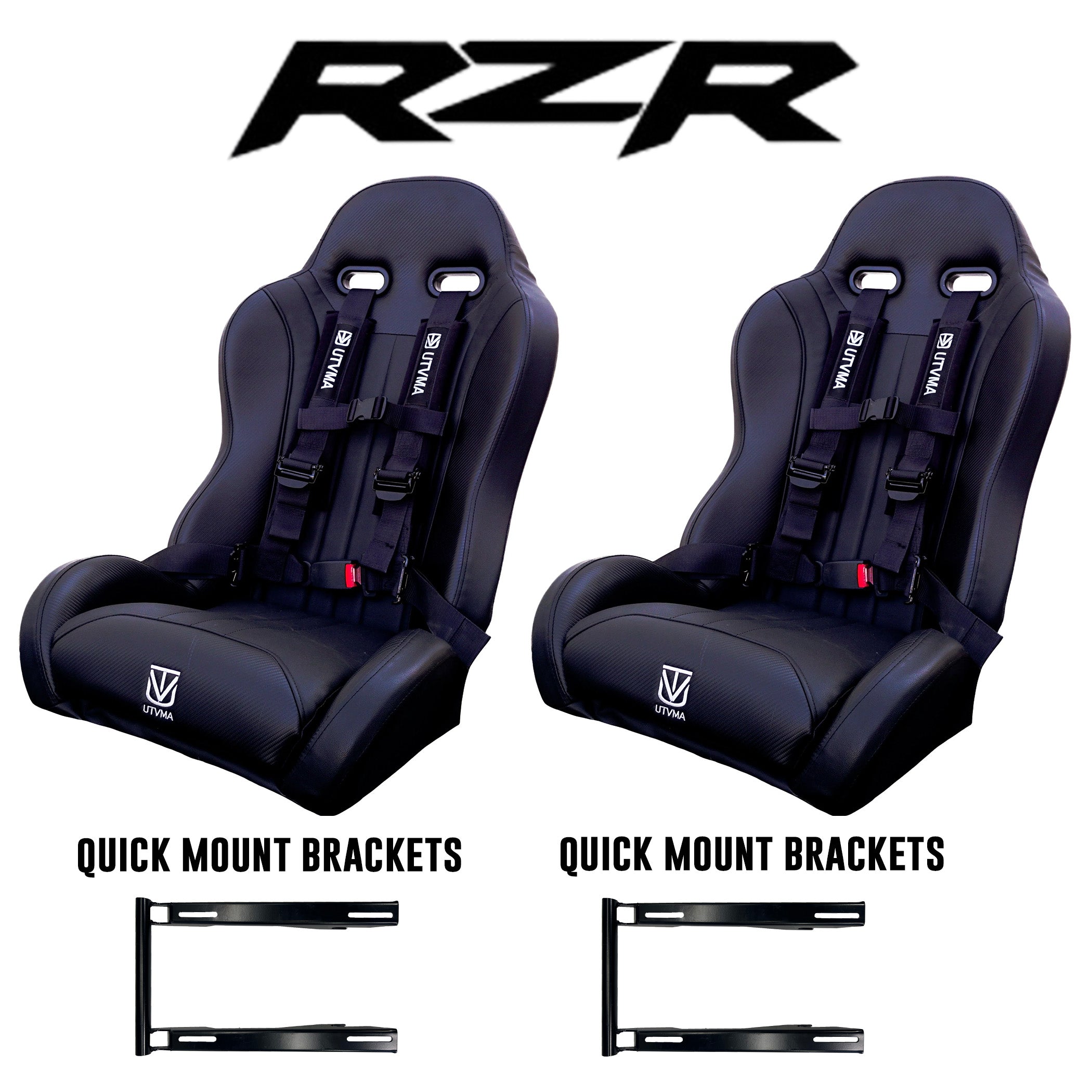 RZR PRO Front Suspension Bucket Seats with Quick Mount Brackets
