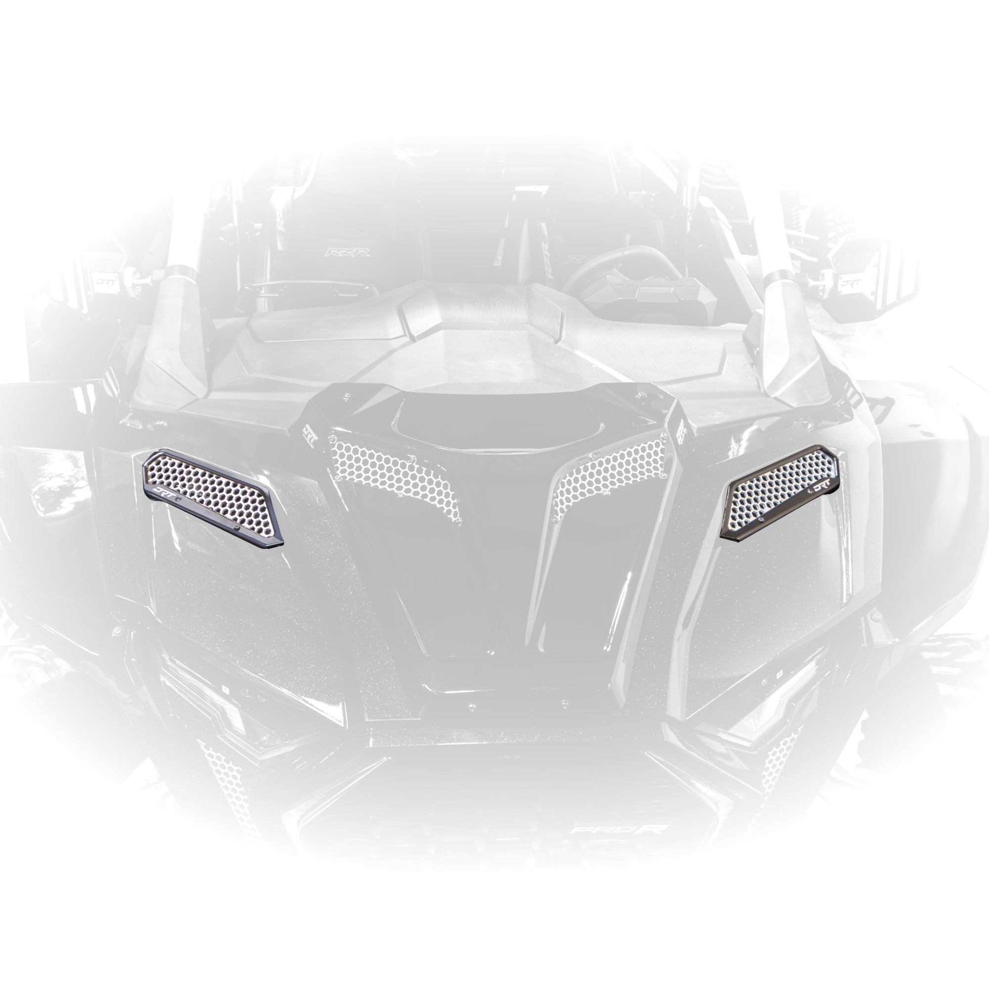 DRT Motorsports Billet Aluminum Front Fender Intake Mesh Kit for Polaris 2025+ RZR Pro XP/Pro S /Pro R