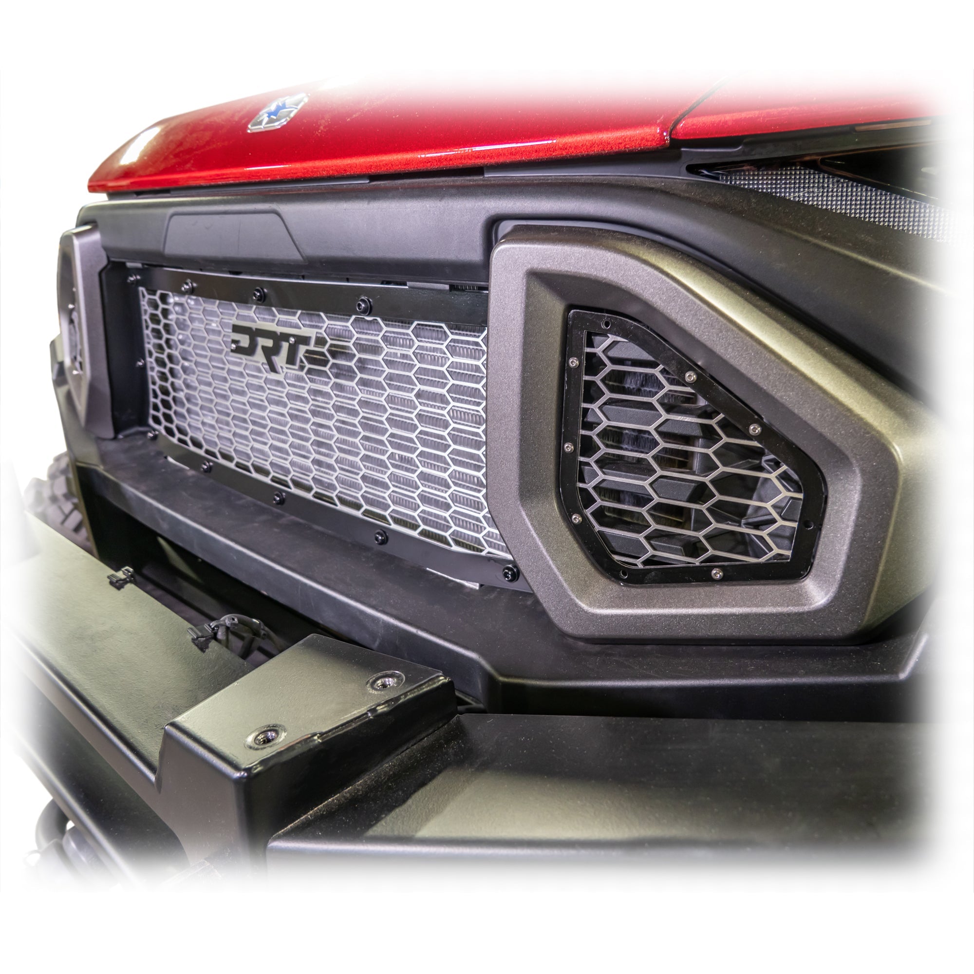 DRT Polaris Ranger XD 1500 2024+ Front Grill Kit 3-piece Side view close up