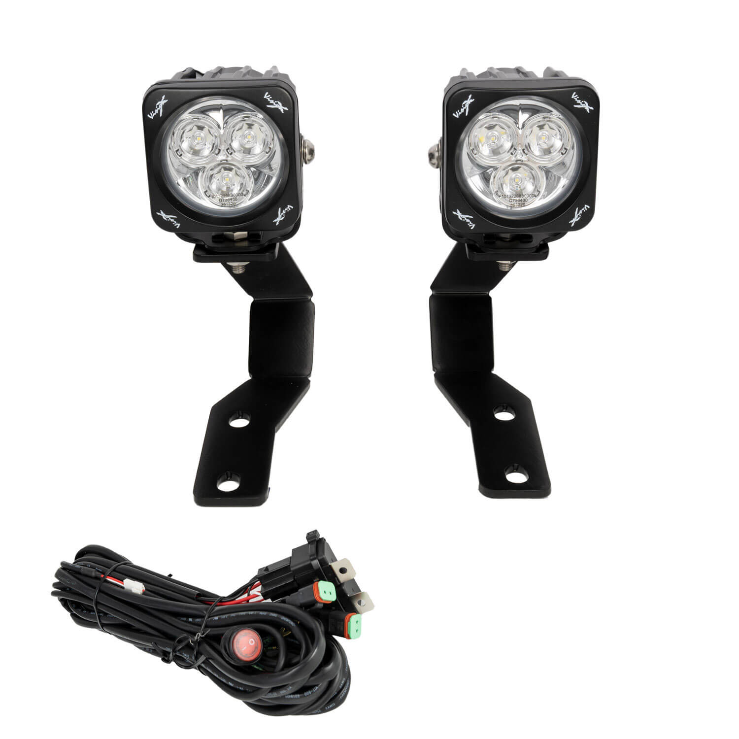 2019+ Ford Ranger A-Pillar Mounts With 20 WATT Mini Cannon