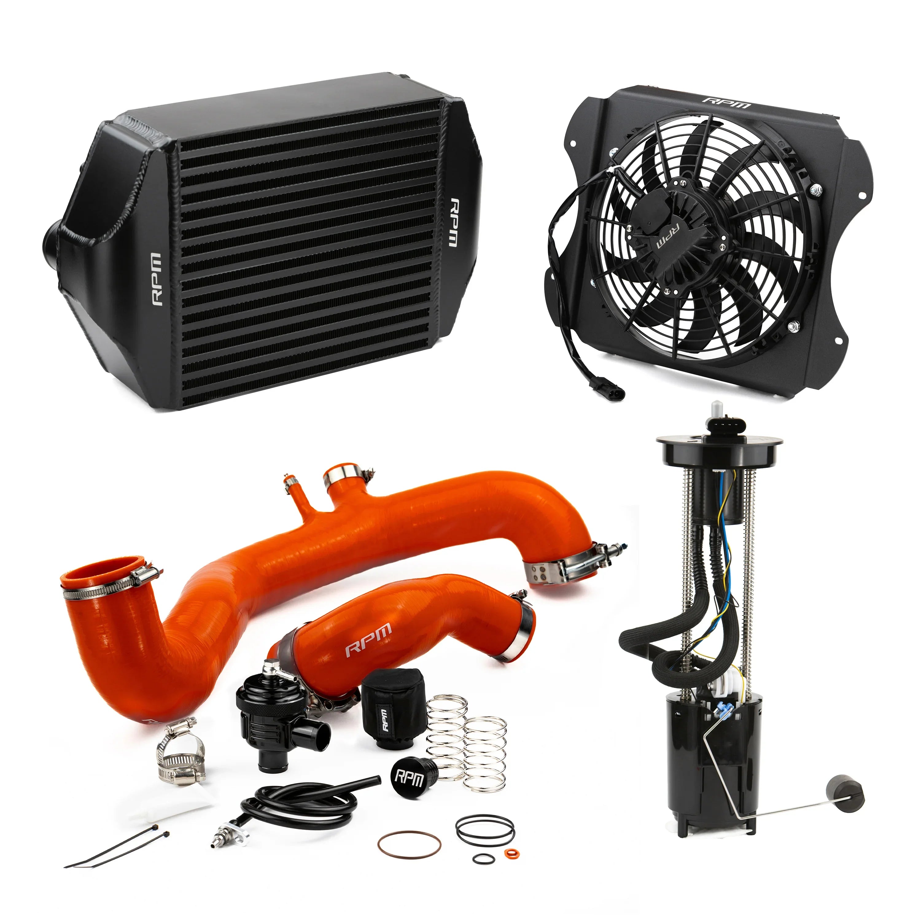 RPM 2020-2026 Can-Am X3 120HP to 190+HP Big Core Intercooler Upgrade Kit + Fan, Silicone, & BOV