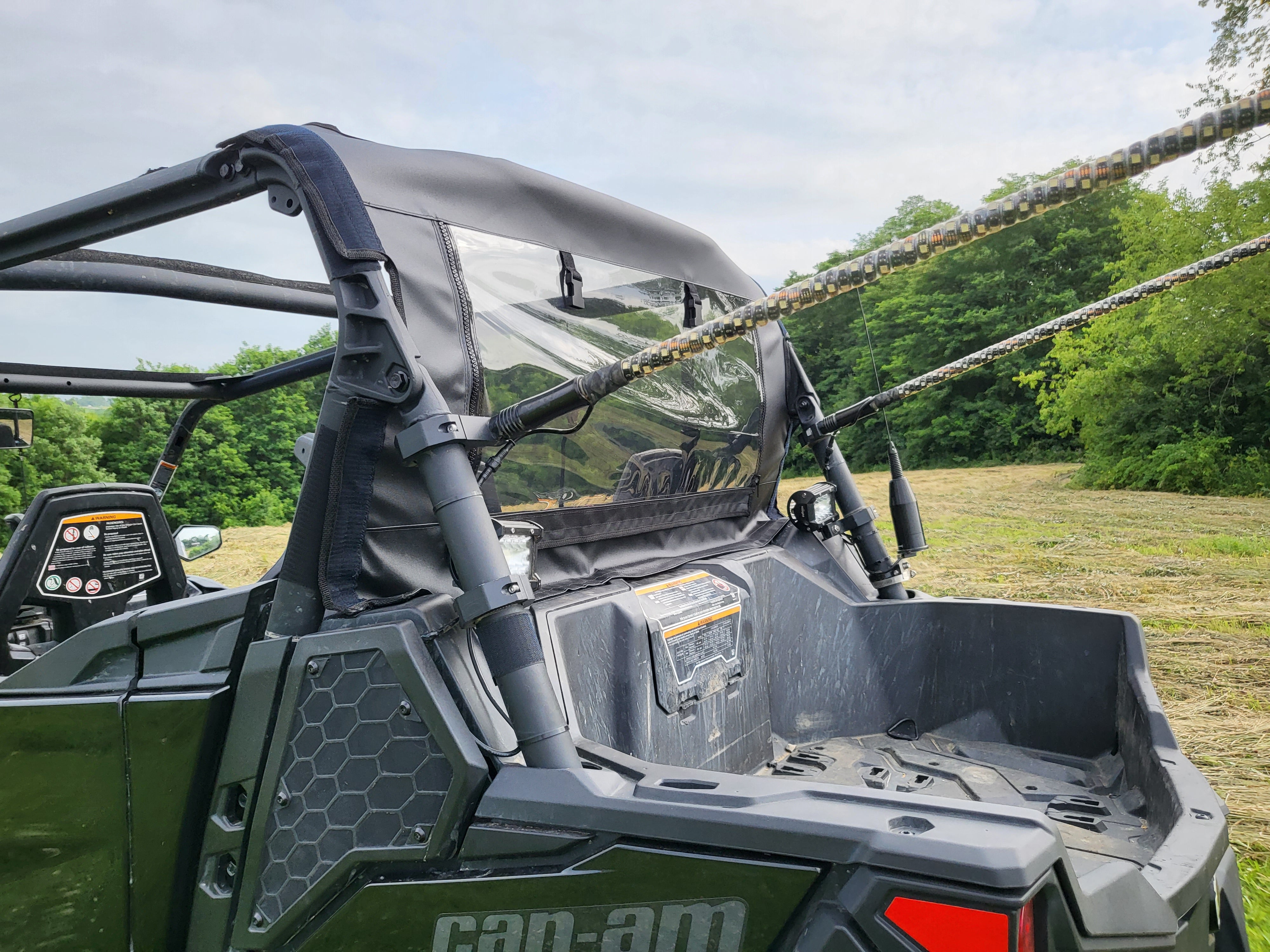 2019+ Can-Am Maverick Sport Canvas Rear Panel