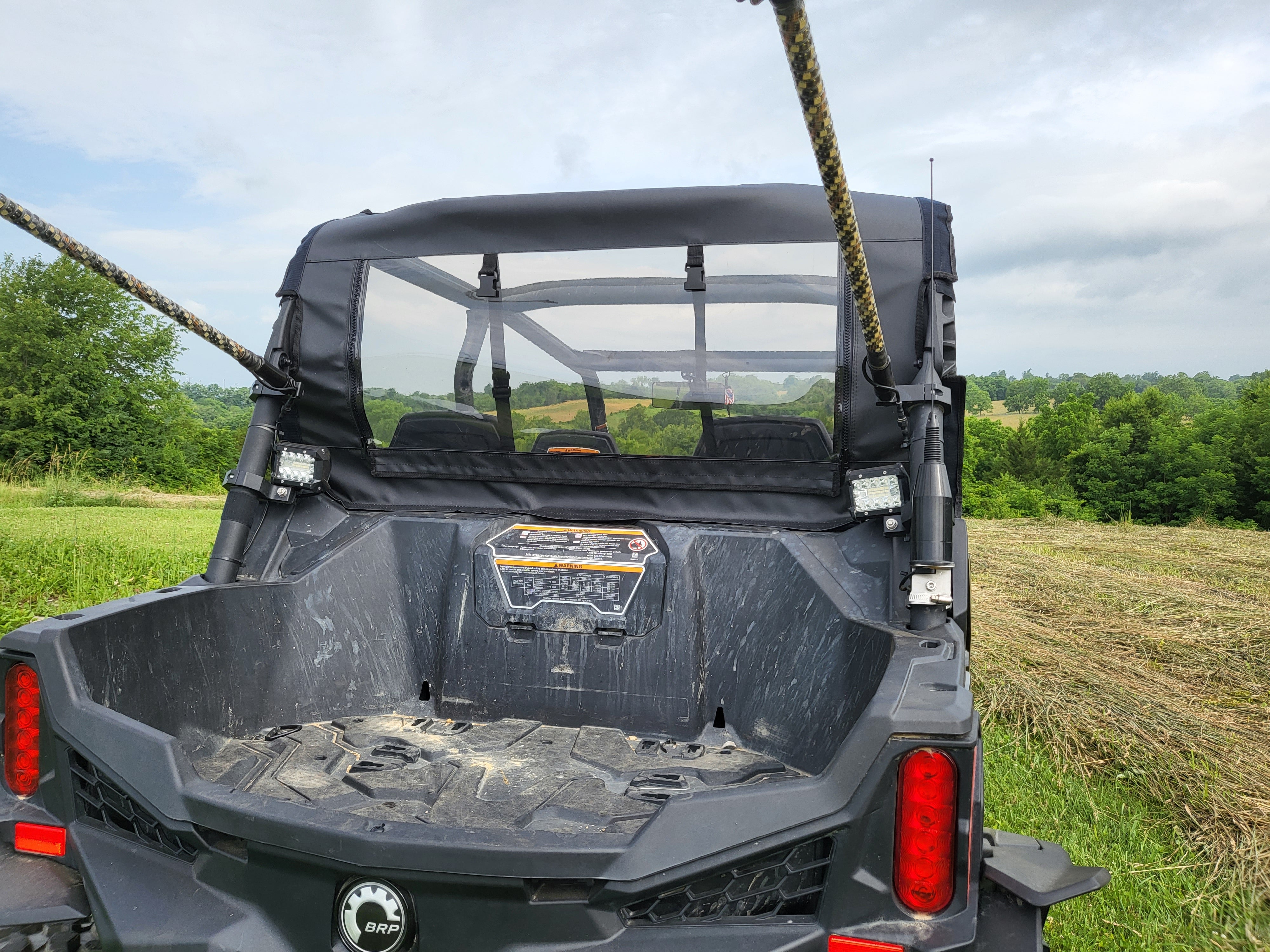 2019+ Can-Am Maverick Sport Canvas Rear Panel