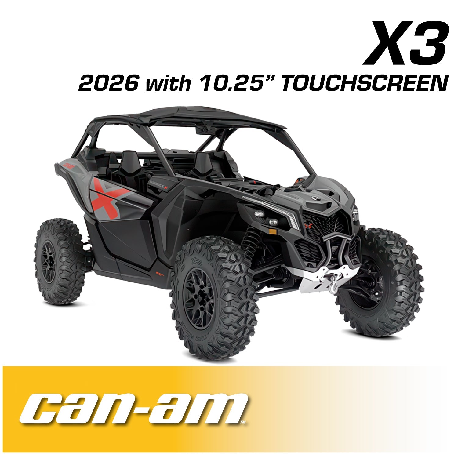 2026 Can-Am Maverick X3 Complete Communication Kit with Bluetooth Intercom and 2-Way Radio (10.25  Touchscreen Models Only) - 696 PLUS Remote Head / G1 GMRS