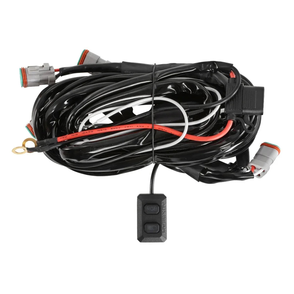 Color Play Series RGB Version 6-LED Pod Light Power Wiring Harness Kit with 3 PIN DT Plug