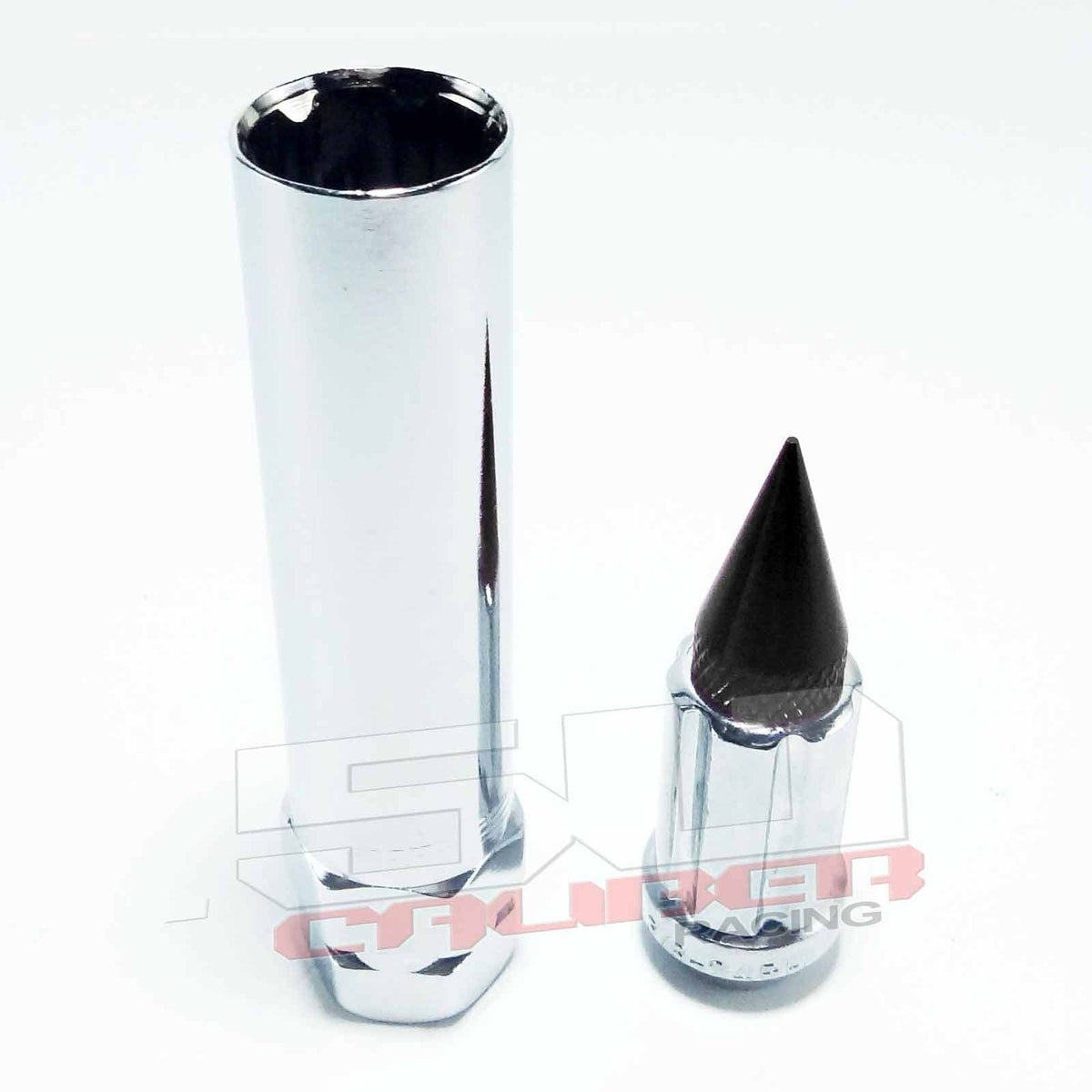 10 x 1.25 mm Spiked Lug nuts Chrome - 16 Pack