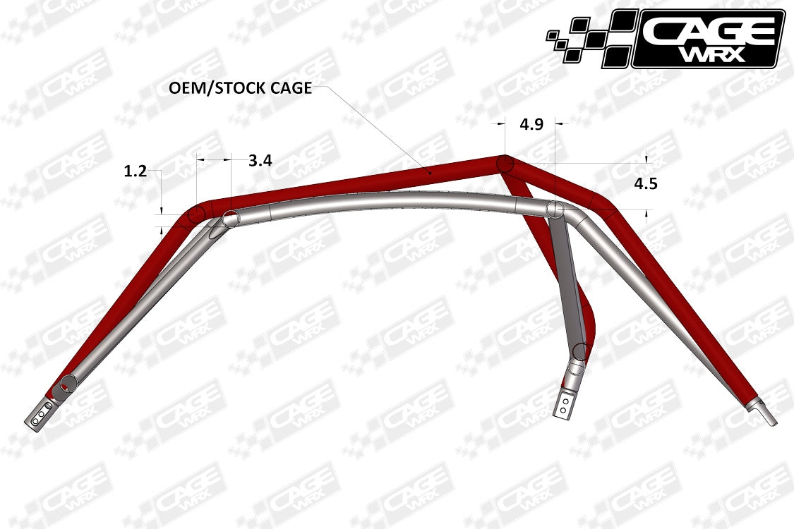 Polaris RZR XP / XP Turbo (2014-2018) Roll Cage KIT | "COMPETITION CAGE"