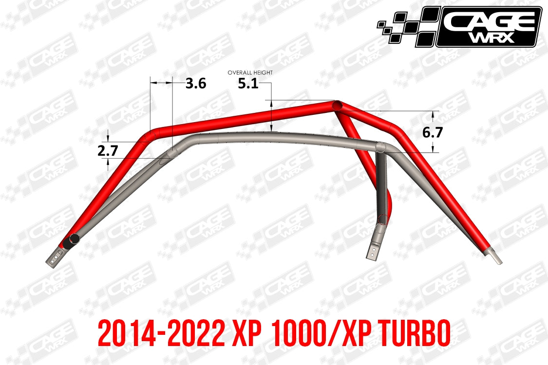 Polaris RZR XP / Turbo S (2019-2023) Roll Cage | ASSEMBLED | "SUPER SHORTY"