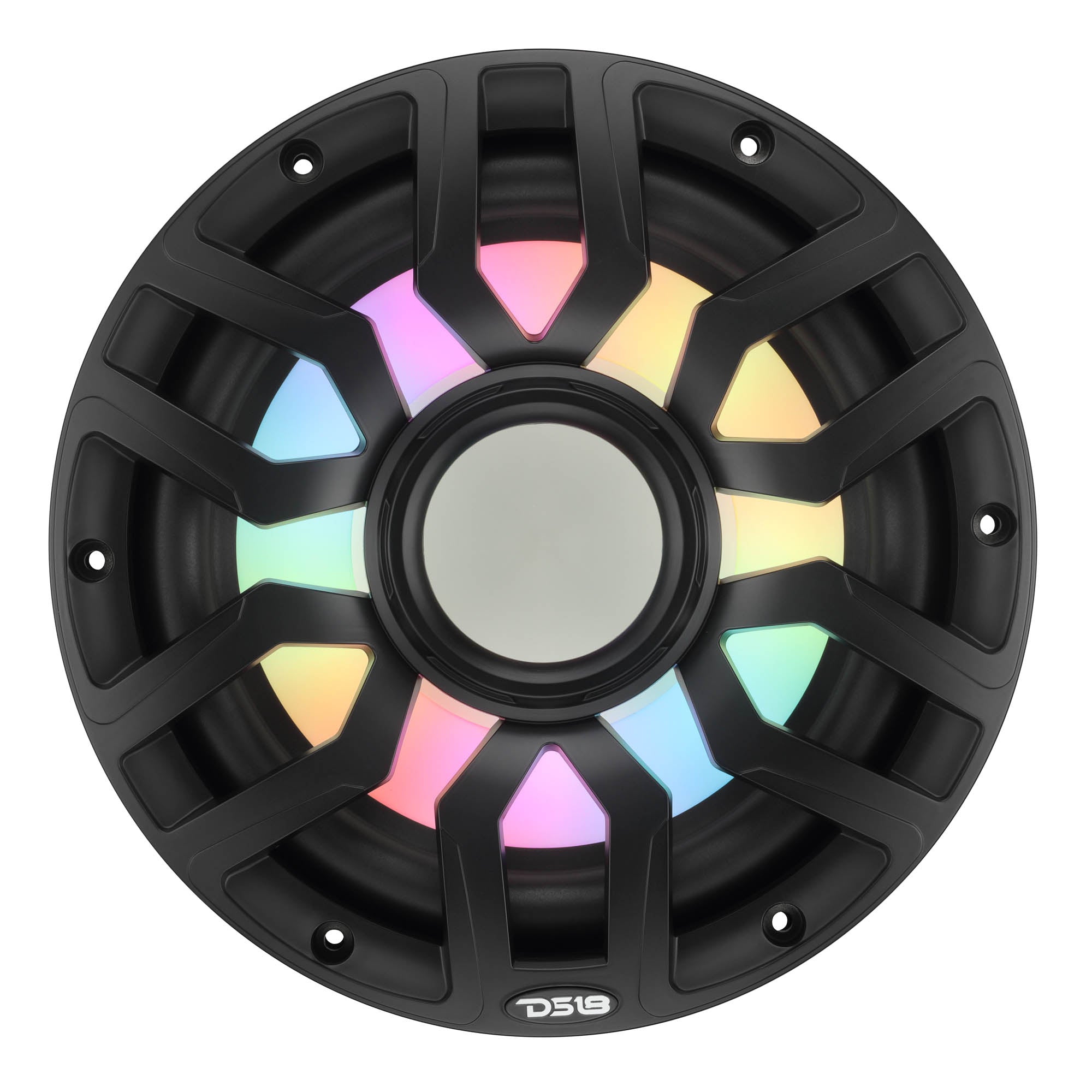 10” Marine Subwoofer with Hybrid Magnet Motor, Removable Grille and Digital LED Lights - 500W RMS 4-Ohm