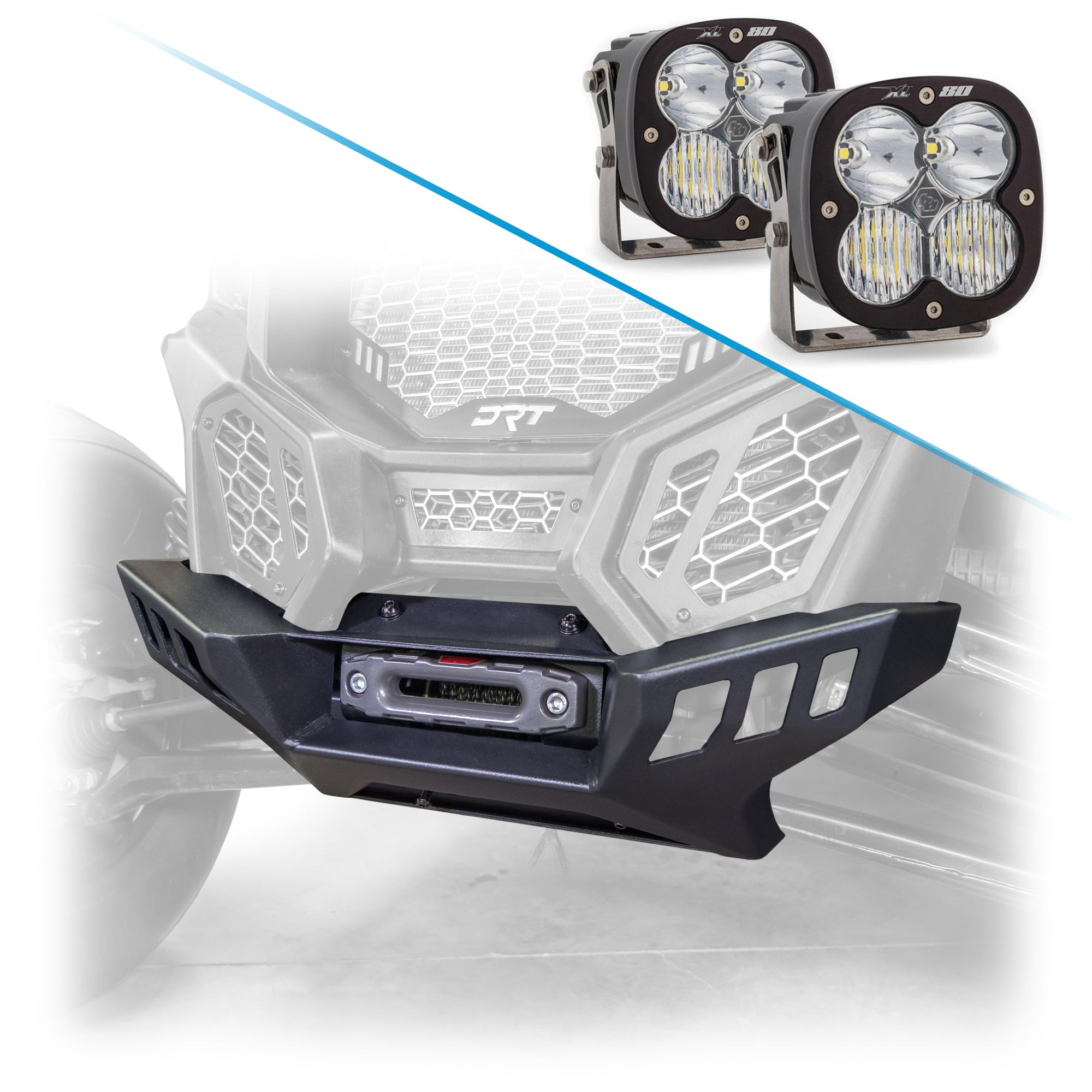 Can-Am X3 bumper with anodized finish