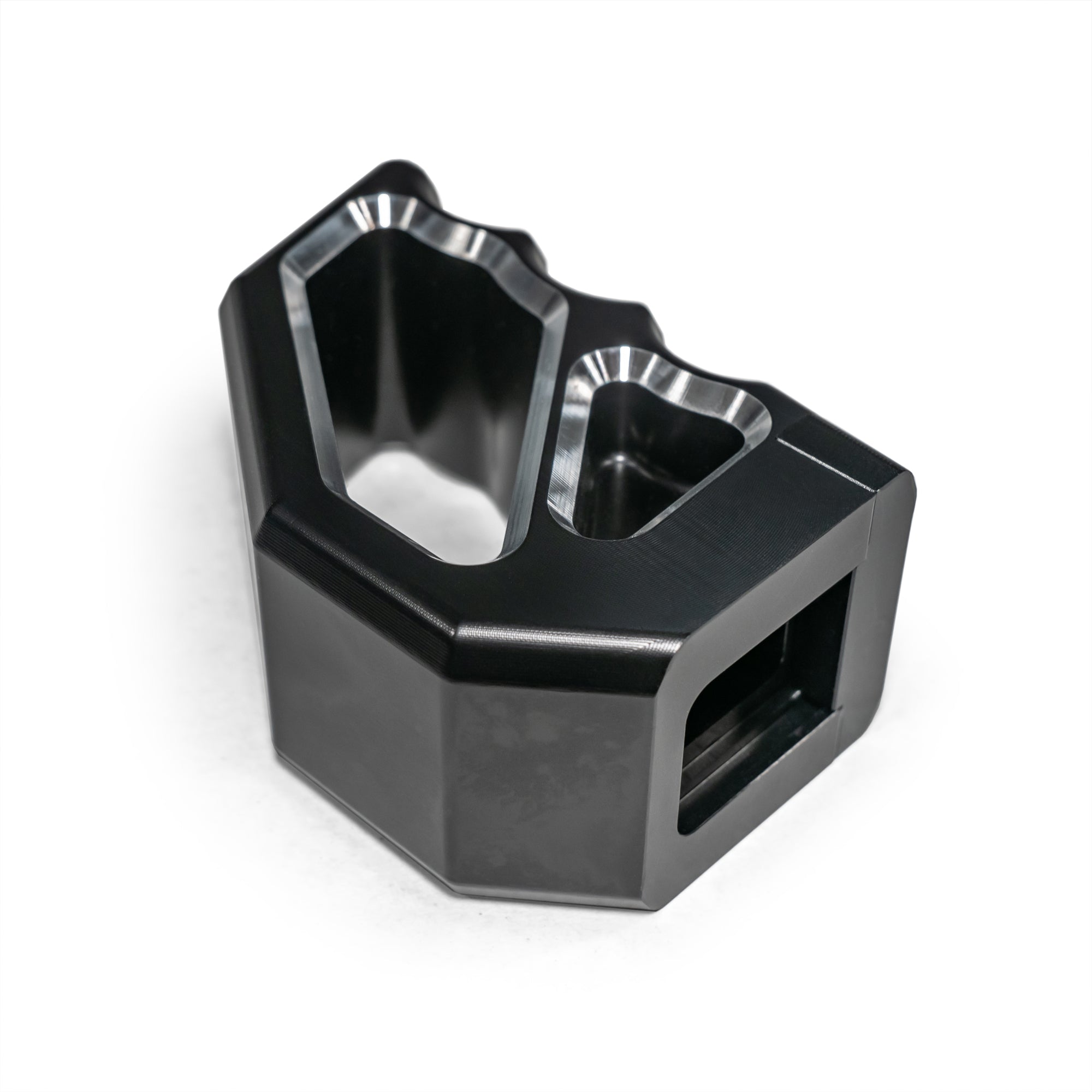 DRT Can-Am Maverick R Billet Shifter Knob resting on its side