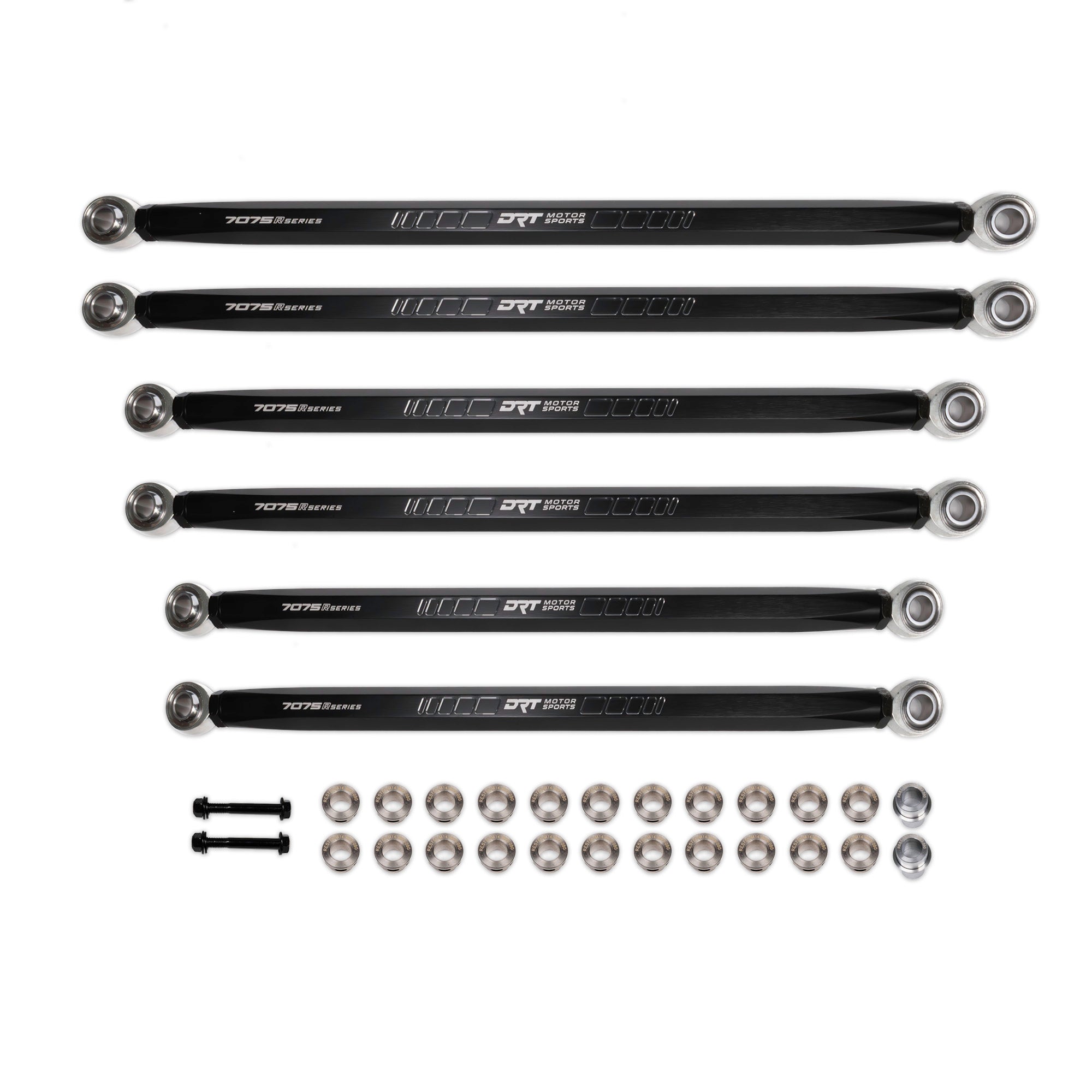 DRT Motorsports Billet Aluminum Race Series 7075 XD Hex Bar Radius Rod Set For Can Am Maverick R