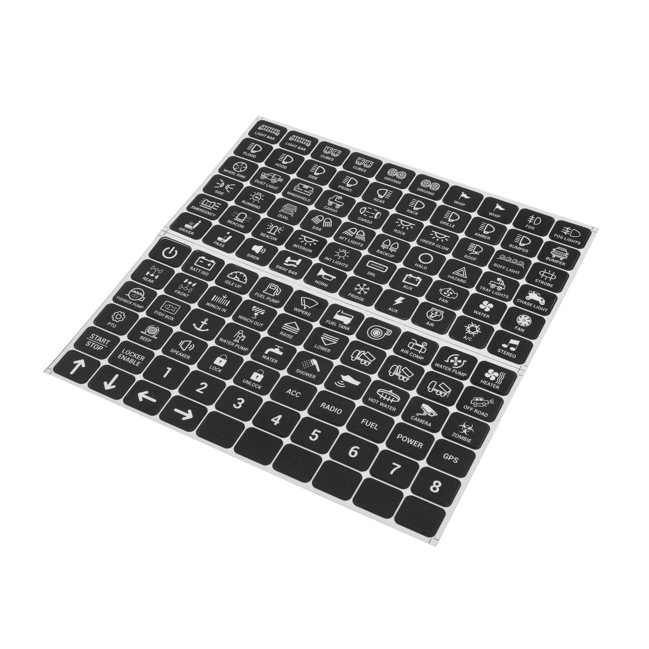 120 Universal Stickers for AC-1200/AR-600/RA80 XL/RB80 XL Switch Panel