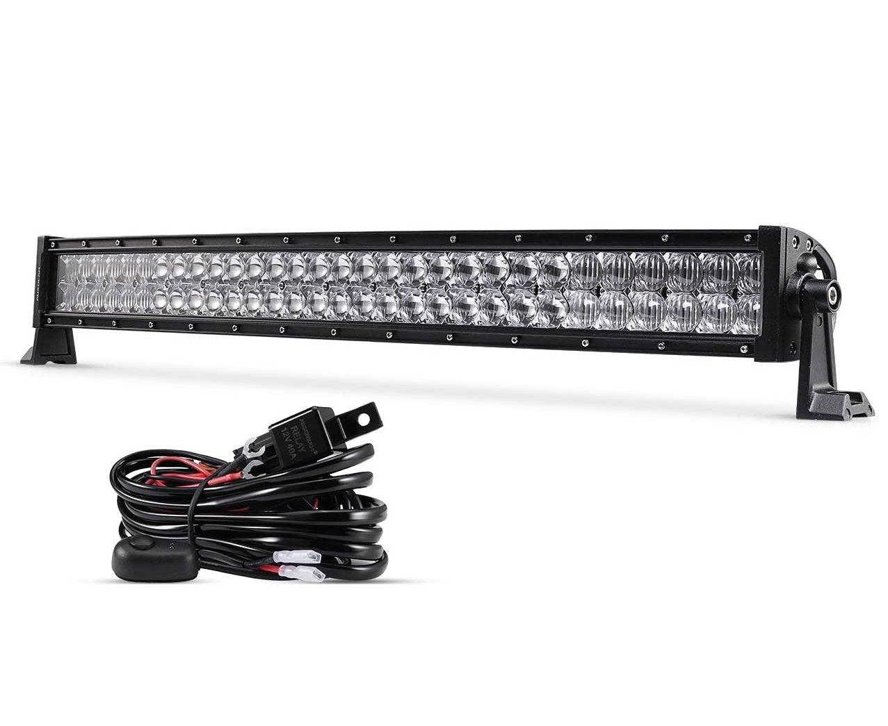 22 Inch-52 Inch 5D Series Straight/Curved Combo Beam Double Row LED Light Bar for Ford Bronco