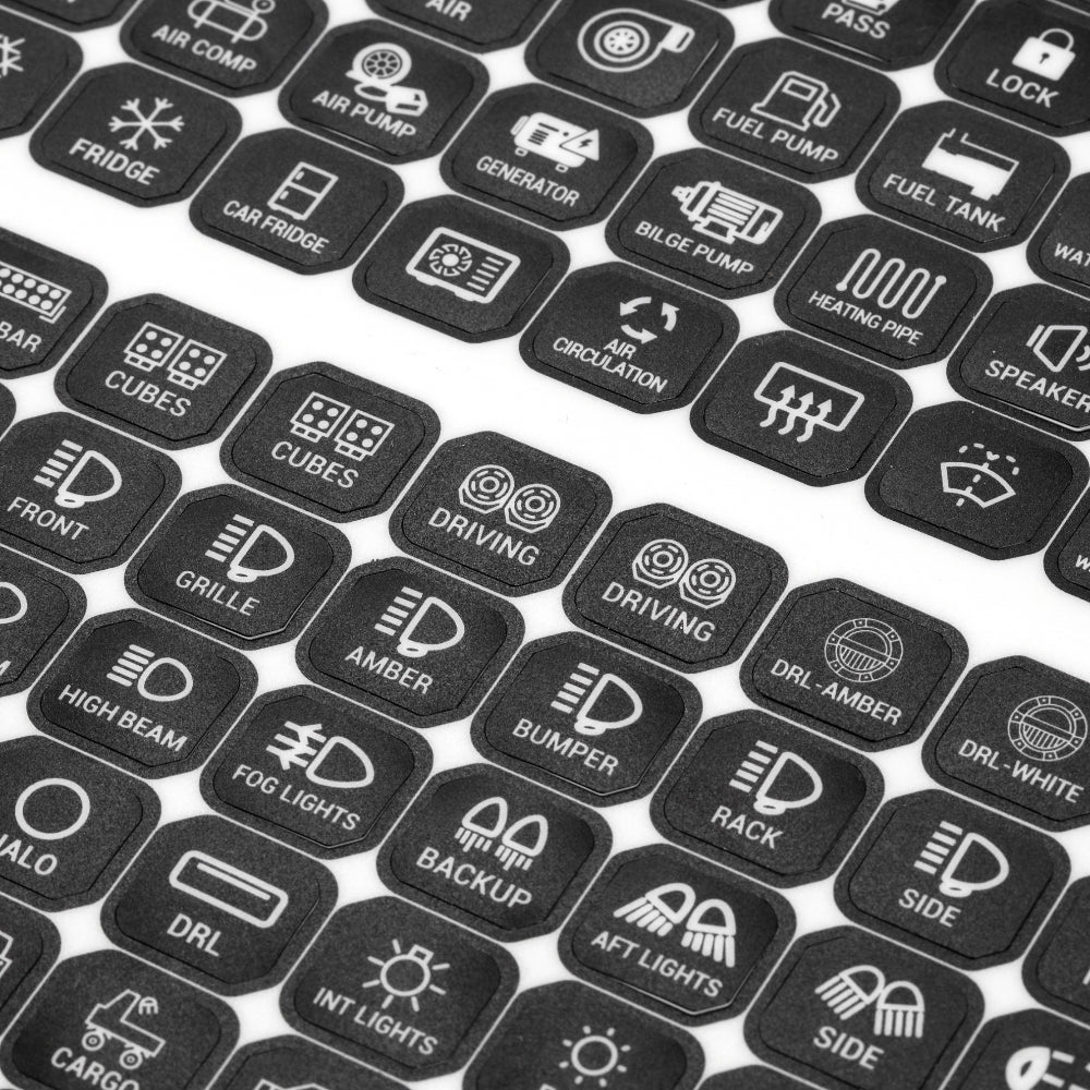 160 Universal Stickers for KS-80 Knob Switch Panel