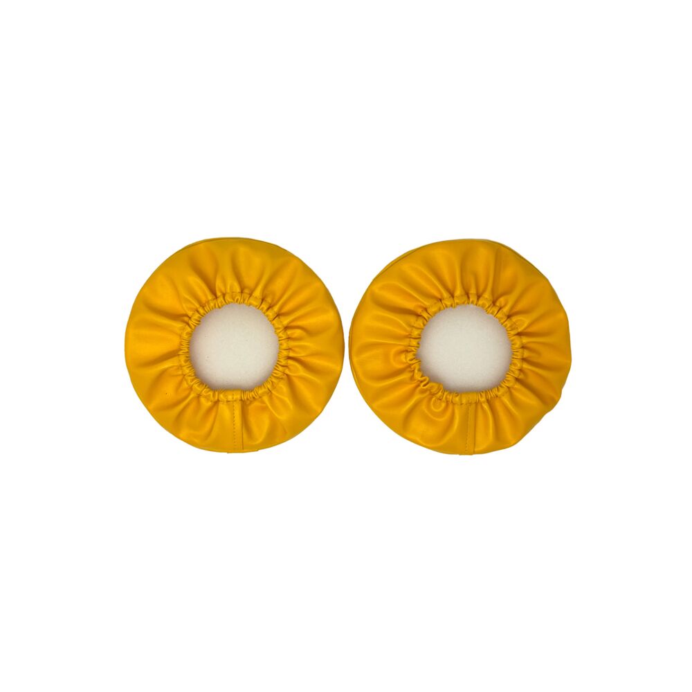 Cover; Retro 6" Vinyl Yellow w/ Black KC Soft (pr) - # 5101