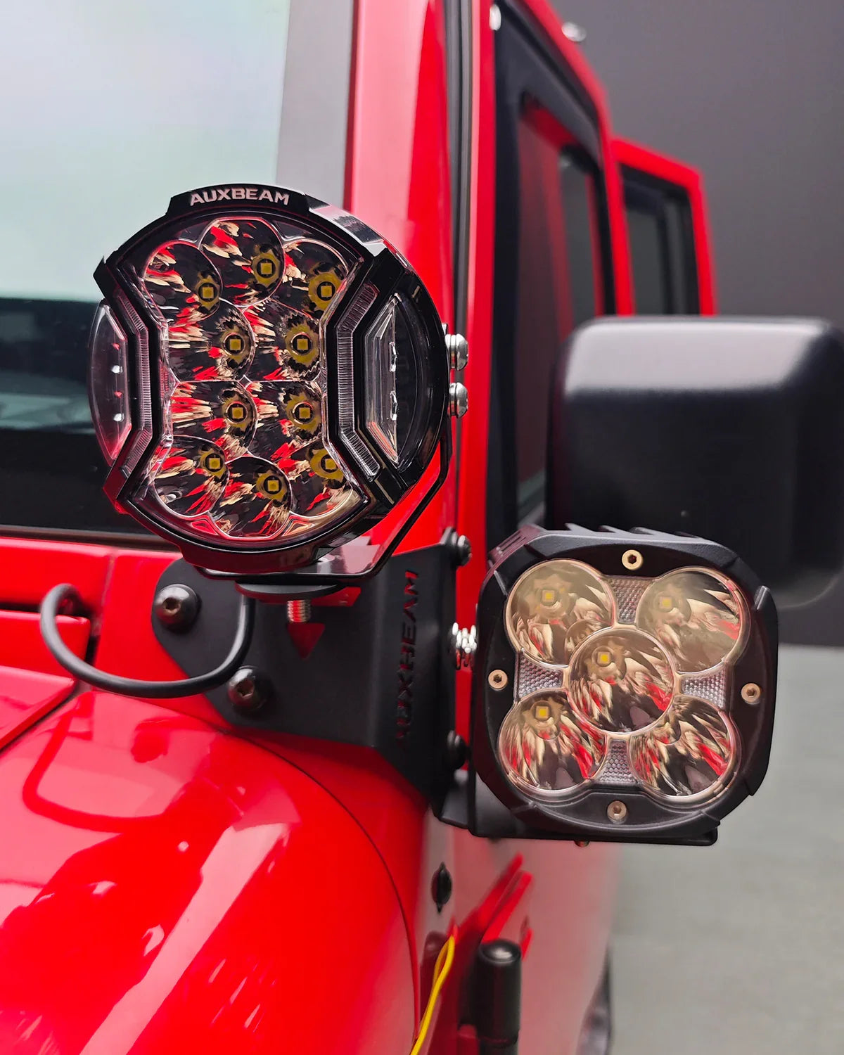 (2pcs/set) Dual A-Pillar Pods Light Mount Brackets for Jeep Wrangler JK 2007-2017