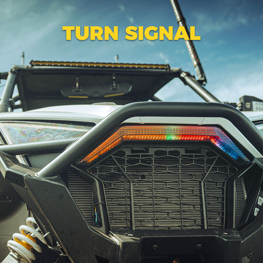 Xprite Polaris RZR PRO XP Grille LED Lights – Front Accent DRL & Amber Indicator Lights