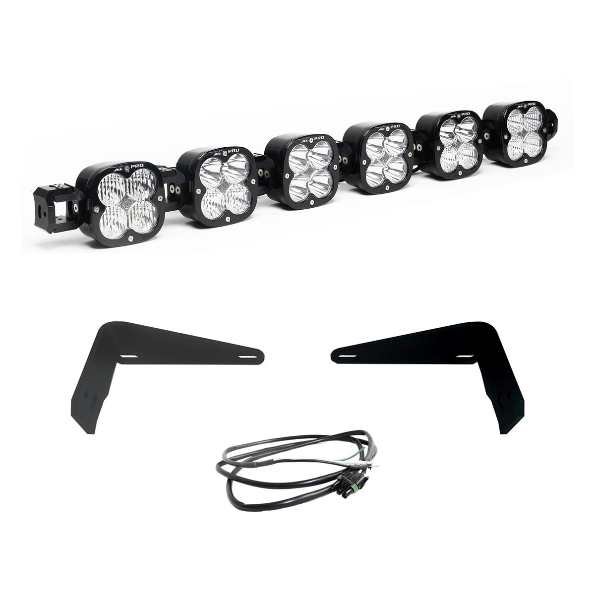XL Pro Linkable Sport Bumper Light Kit 21-26 Bronco 22-26 Bronco Raptor w/ OE Steel Bumper (Multi-Pattern Clear Upfitter Wiring) Baja Designs