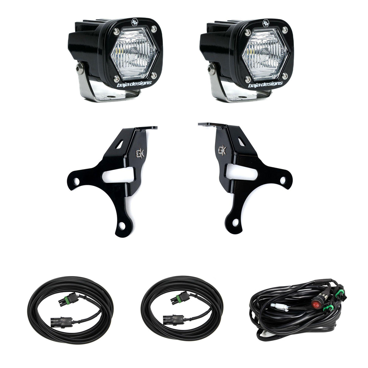 S1 Knuckle Pods Light Kit 2018-2026 Jeep JL Wrangler/JT Gladiator (Trail Clear) Baja Designs