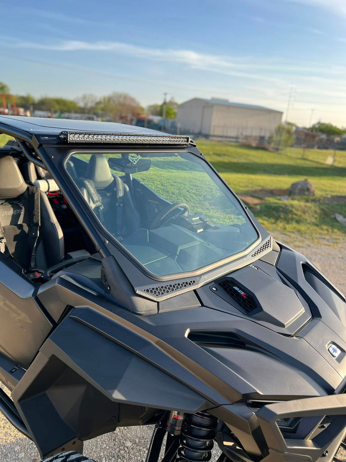 Moto Armor ABF Fabrication 2025+ Pro Series Full Glass Windshield