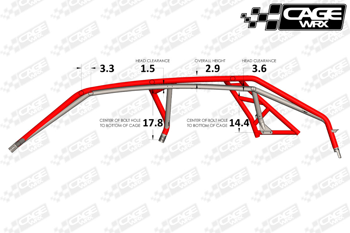 Polaris RZR Pro S4 / Turbo R4 Roll Cage | ASSEMBLED | "SUPER SHORTY"
