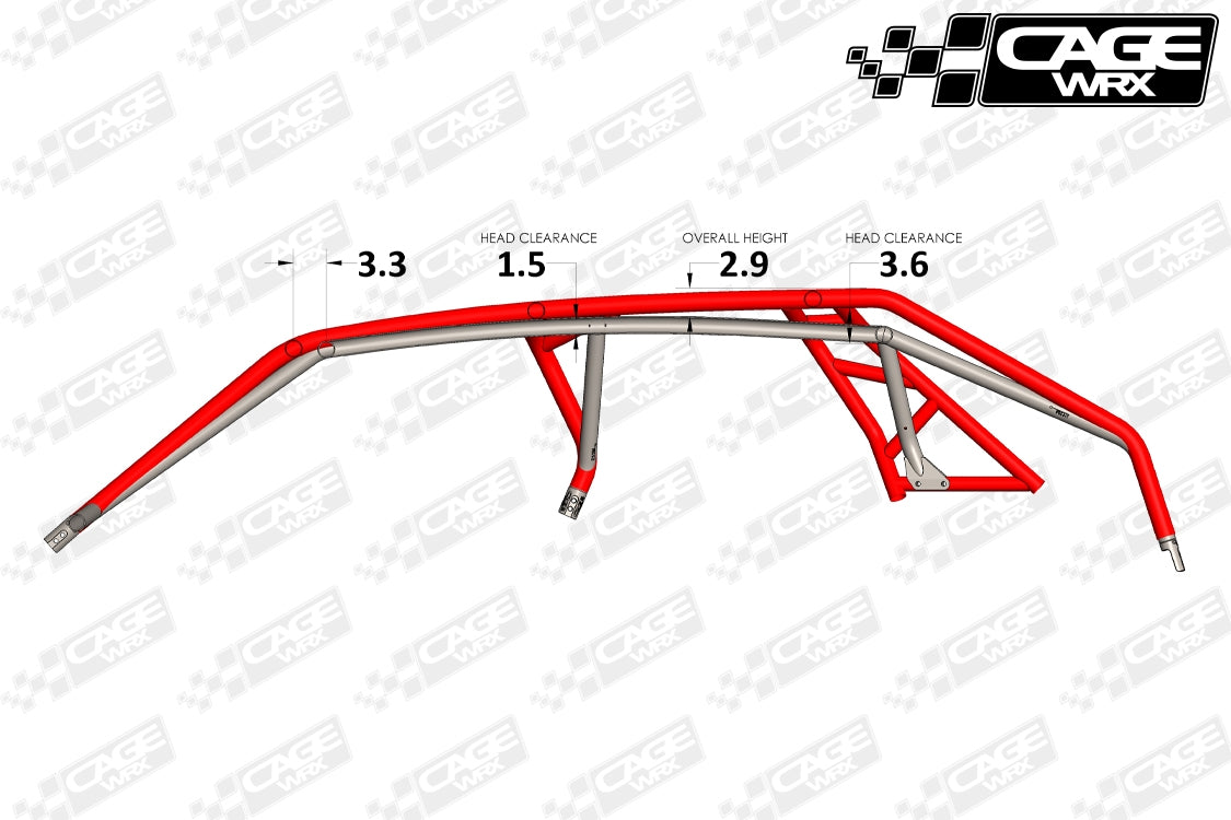 Polaris RZR Pro S4 / Turbo R4 Roll Cage | ASSEMBLED | "SUPER SHORTY"
