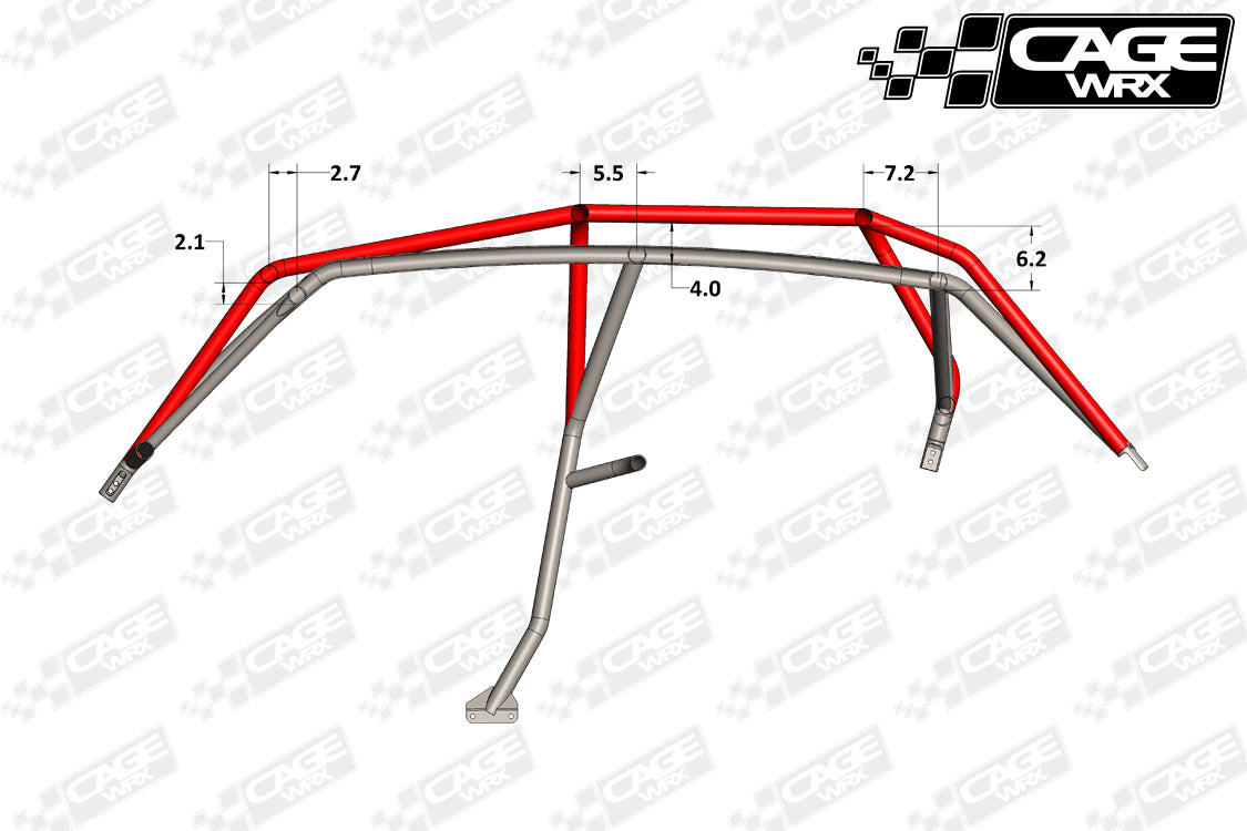 Polaris RZR XP4 / XP4 Turbo (2014-2018) Roll Cage KIT | "SUPER SHORTY"