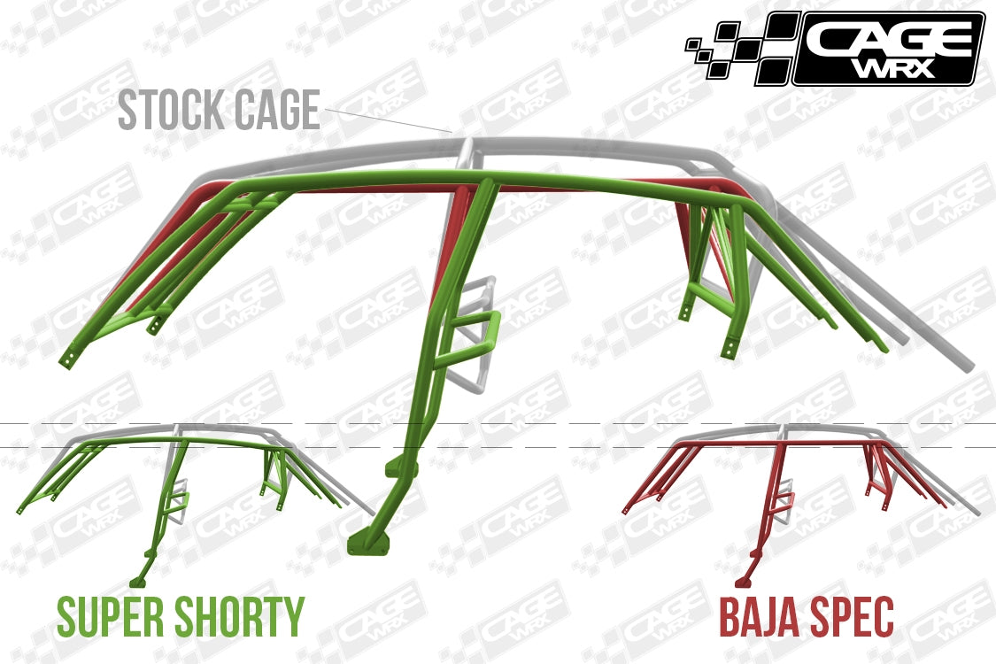 Polaris RZR XP4 (2019-2023) / XP4 Turbo S Roll Cage KIT | "SUPER SHORTY"