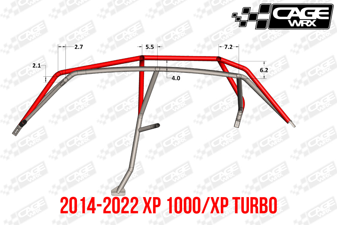 Polaris RZR XP4 (2019-2023) / XP4 Turbo S Roll Cage KIT | "SUPER SHORTY"