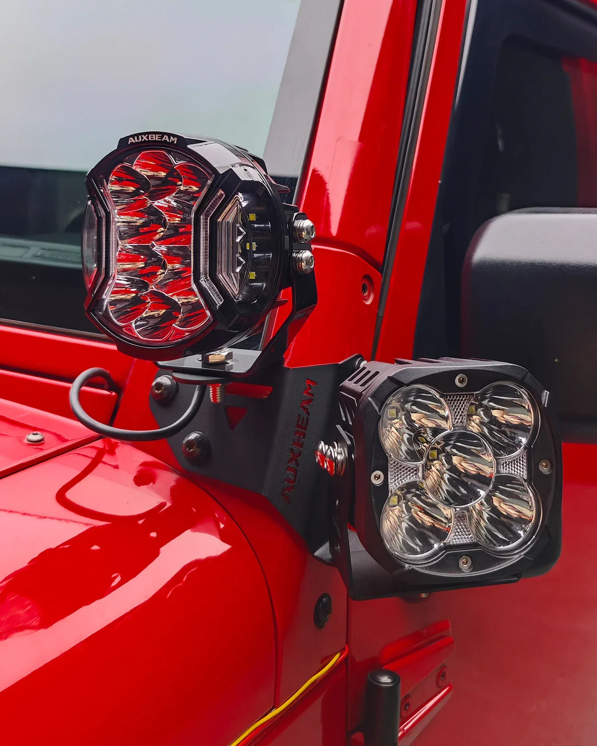 (2pcs/set) Dual A-Pillar Pods Light Mount Brackets for Jeep Wrangler JK 2007-2017