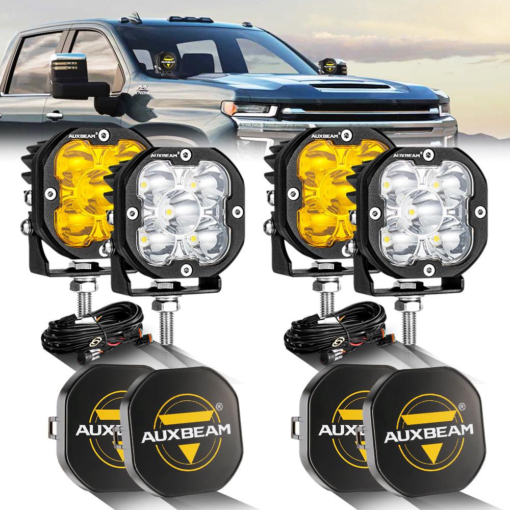 XP-ULTRA Series 3 Inch 80W 9600LM LED Pods Lights White&Amber